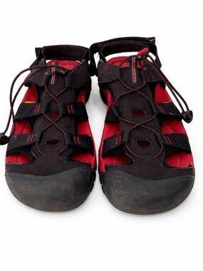 KEEN Newport H2 Sandals Mens Size 13 Black Red Outdoor Water Hiking Shoes